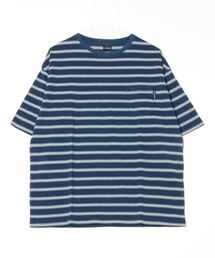 Indigo Border Pocket T-shirt