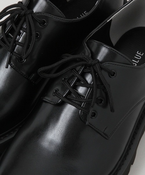 RAGEBLUE(レイジブルー)の「タンクソール/ボリュームプレーントゥシューズ(ドレスシューズ・メンズ・ブラック・LARGE/MEDIUM/SMALL)」の6枚目の写真