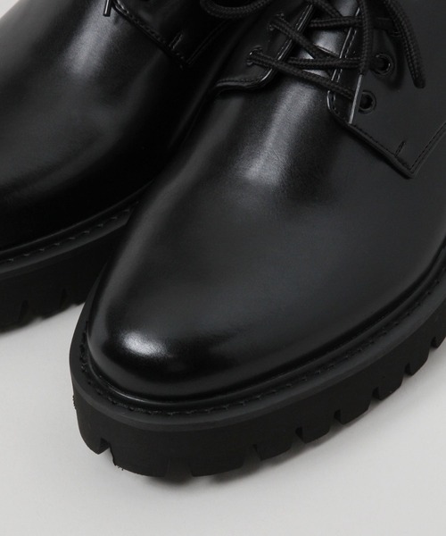 RAGEBLUE(レイジブルー)の「タンクソール/ボリュームプレーントゥシューズ(ドレスシューズ・メンズ・ブラック・LARGE/MEDIUM/SMALL)」の7枚目の写真