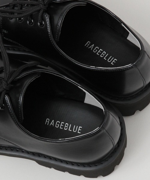 RAGEBLUE(レイジブルー)の「タンクソール/ボリュームプレーントゥシューズ(ドレスシューズ・メンズ・ブラック・LARGE/MEDIUM/SMALL)」の9枚目の写真