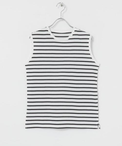URBAN RESEARCH(アーバンリサーチ)の「『UR TECH』ノースリーブカットソー(Tシャツ/カットソー・レディース・ホワイト/ブラック/ホワイト系その他・FREE)」の20枚目の写真
