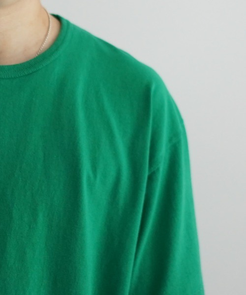 ETHOS(エトス)の「ETHOS FRINGE SS T(Tシャツ/カットソー・メンズ・ホワイト/グリーン・3/2)」の3枚目の写真