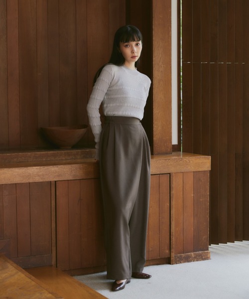 Happy John（ハッピージョン）の「sheer lame knit tops/シアーラメニットトップス（ニット/セーター・レディース・グレー/グリーン/ブラック・FREE）」の20枚目の写真