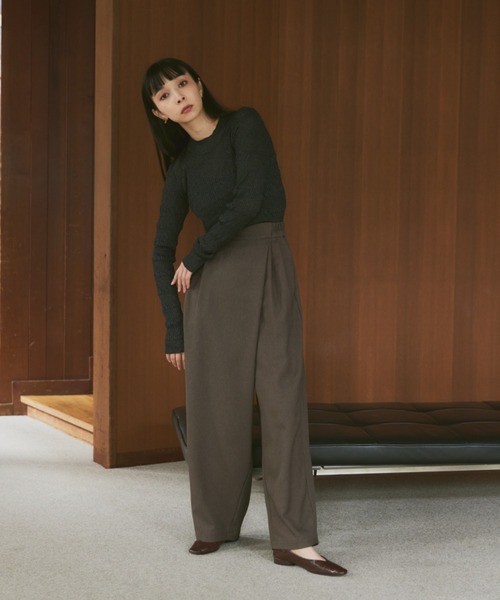 Happy John（ハッピージョン）の「sheer lame knit tops/シアーラメニットトップス（ニット/セーター・レディース・グレー/グリーン/ブラック・FREE）」の12枚目の写真