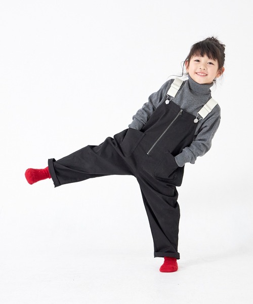 MAKE YOUR DAY（メイクユアデイ）の「オーバーオール■80～140cm（その他パンツ・キッズ・ブルー/ブラック/ブラウン・110/130/120/90/100/140/80）」の5枚目の写真