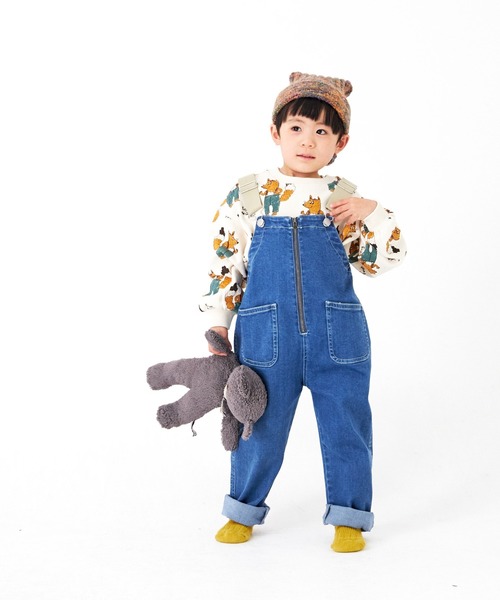 MAKE YOUR DAY（メイクユアデイ）の「オーバーオール■80～140cm（その他パンツ・キッズ・ブルー/ブラック/ブラウン・110/130/120/90/100/140/80）」の17枚目の写真