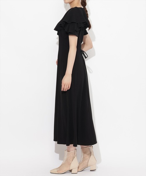 WILLSELECTION(ウィルセレクション)の「フリルカットソーワンピース(ワンピース・レディース・ボルドー/チャコールグレー/ブラック・MEDIUM)」の18枚目の写真