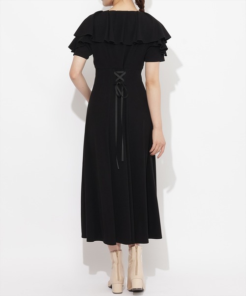 WILLSELECTION(ウィルセレクション)の「フリルカットソーワンピース(ワンピース・レディース・ボルドー/チャコールグレー/ブラック・MEDIUM)」の19枚目の写真