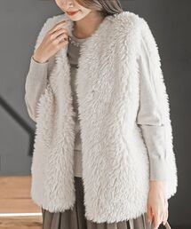 rps | くるくるシープフェイクファーベスト(ベスト)