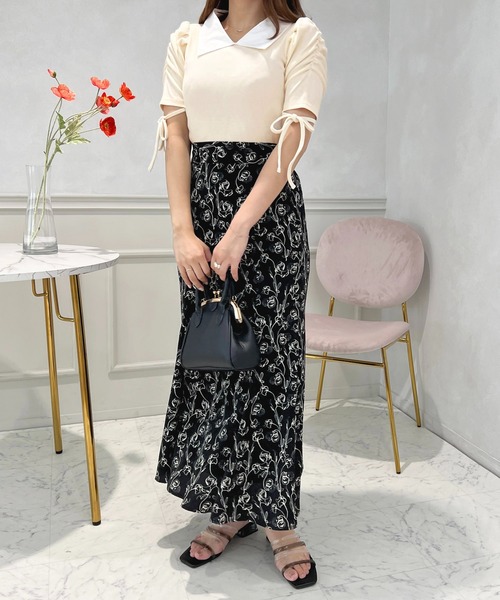 apres jour(アプレジュール)の「襟付きカットトップス【ZOZOTOWN限定アイテム】(Tシャツ/カットソー・レディース・ブラック/アイボリー/ライトブルー・フリー/X-LARGE)」の9枚目の写真