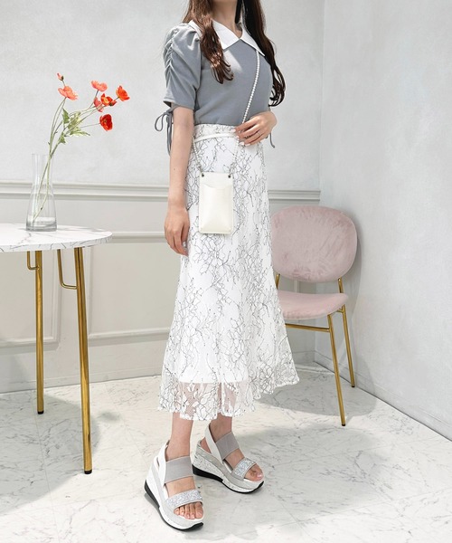 apres jour(アプレジュール)の「襟付きカットトップス【ZOZOTOWN限定アイテム】(Tシャツ/カットソー・レディース・ブラック/アイボリー/ライトブルー・フリー/X-LARGE)」の22枚目の写真