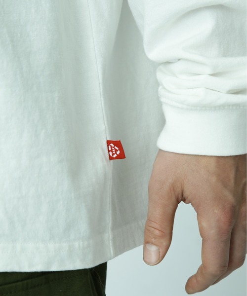 MANASTASH（マナスタッシュ）の「MANASTASH/マナスタッシュ/RE:CTN L/S SCHEME LOGO（Tシャツ/カットソー・メンズ・オフホワイト/イエロー/ブラック・2XL/M/XL/L）」の10枚目の写真