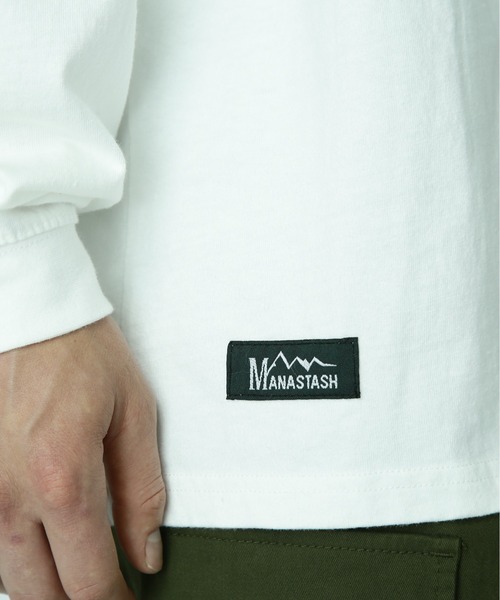 MANASTASH（マナスタッシュ）の「MANASTASH/マナスタッシュ/RE:CTN L/S SCHEME LOGO（Tシャツ/カットソー・メンズ・オフホワイト/イエロー/ブラック・2XL/M/XL/L）」の11枚目の写真