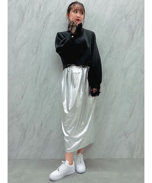 dazzlin(ダズリン)の「メタリックコクーンスカート(スカート・レディース・ブラック/ブラウン/シルバー・SMALL/MEDIUM)」の18枚目の写真