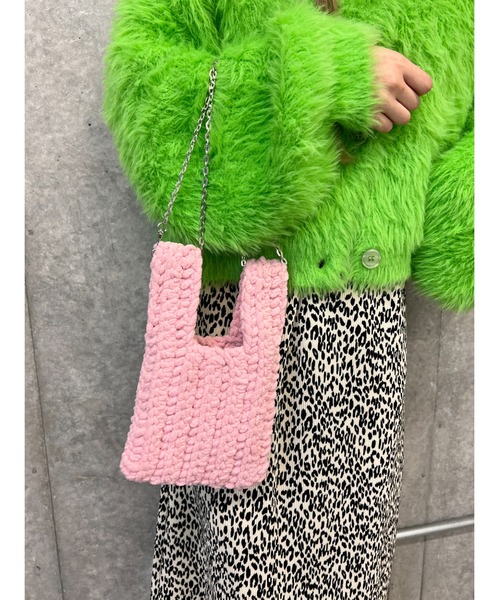 WC（ダブル シー）の「モコモコ2WAYショルダーバッグ（ショルダーバッグ・レディース・ブラック/グリーン/ピンク/レッド・FREE）」の3枚目の写真