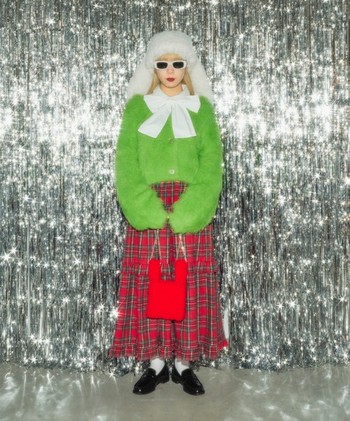 WC（ダブル シー）の「モコモコ2WAYショルダーバッグ（ショルダーバッグ・レディース・ブラック/グリーン/ピンク/レッド・FREE）」の9枚目の写真