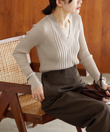 VERMEIL par iena | 《追加》SLOWOOL Vネック プルオーバー(ニット/セーター)