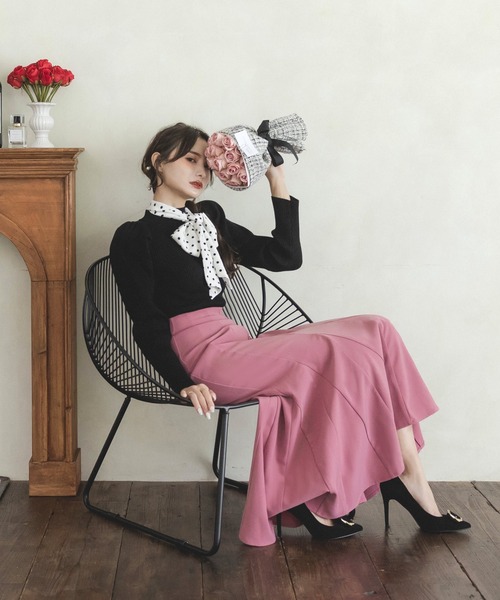Julia Boutique(ジュリアブティック)の「ボリュームマーメイドスカート/23542(スカート・レディース・ブラック/プラム/ボルドー・ONE)」の12枚目の写真