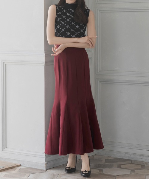 Julia Boutique(ジュリアブティック)の「ボリュームマーメイドスカート/23542(スカート・レディース・ブラック/プラム/ボルドー・ONE)」の13枚目の写真