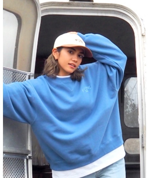 BILLABONG（ビラボン）の「BILLABONG レディース CANVAS SUEDE ARCH LOGO CAP キャップ 【2023年秋冬モデル】/ビラボンキャンバススウェードブランドロゴキャップ（キャップ・レディース・グリーン系その他/オフホワイト/ブラック・FREE）」の4枚目の写真