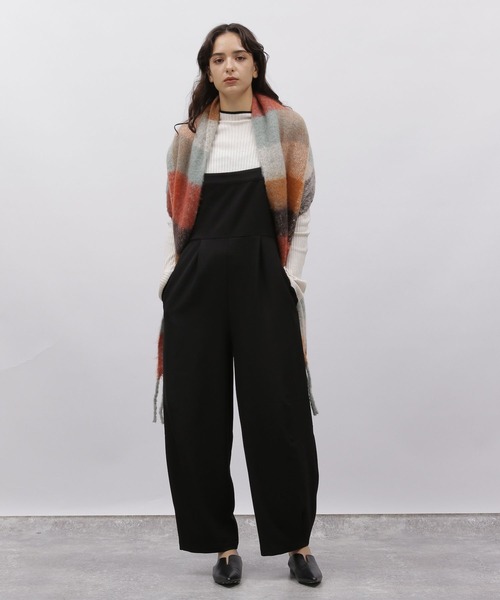 LAKOLE（ラコレ）の「ブークレーチェックマフラー / 963021（マフラー・レディース・ライトグリーン/ブルー/オフホワイト・FREE）」の4枚目の写真