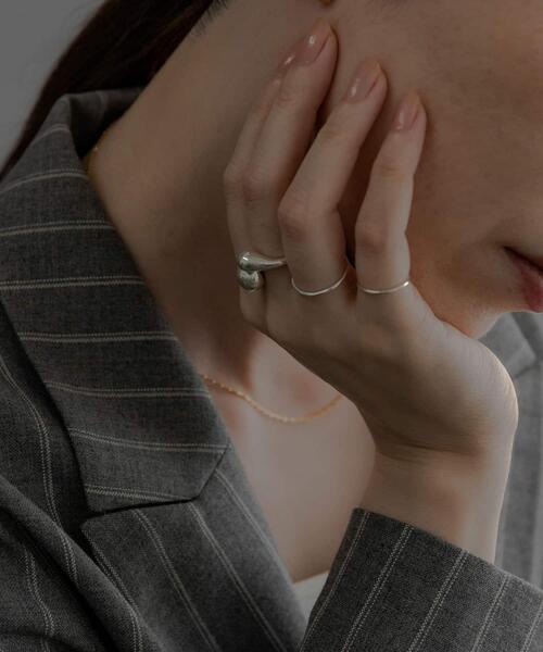 SMELLY(スメリー)の「SMELLY so’ slim basic ring(リング・レディース・シルバー・3/11/7)」の9枚目の写真
