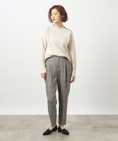 grove（グローブ）の「◆ウール調テーパードパンツ（その他パンツ・レディース・ブラック系1/グレー系その他/ブラウン系その他・03/02/01/05/04）」の5枚目の写真