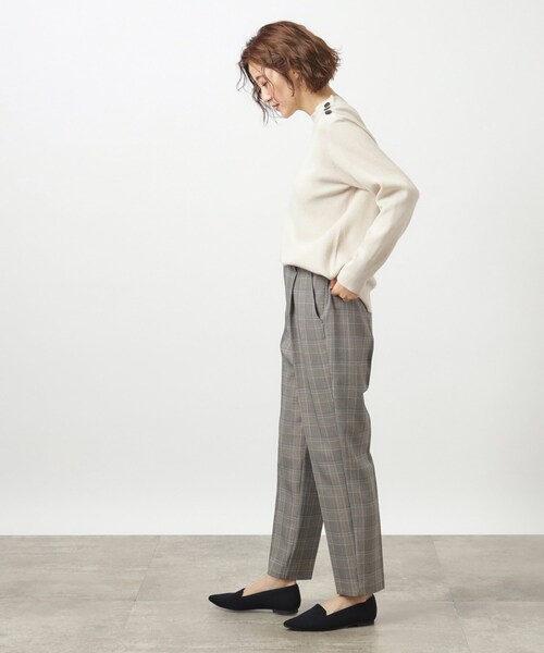 grove（グローブ）の「◆ウール調テーパードパンツ（その他パンツ・レディース・ブラック系1/グレー系その他/ブラウン系その他・03/02/01/05/04）」の6枚目の写真