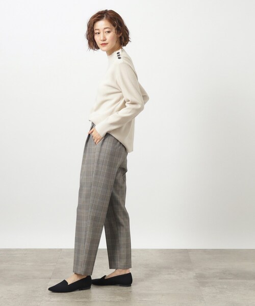grove（グローブ）の「◆ウール調テーパードパンツ（その他パンツ・レディース・ブラック系1/グレー系その他/ブラウン系その他・03/02/01/05/04）」の7枚目の写真