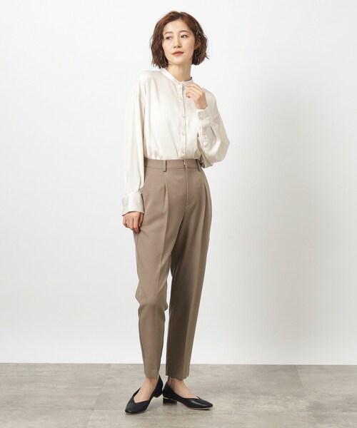 grove（グローブ）の「◆ウール調テーパードパンツ（その他パンツ・レディース・ブラック系1/グレー系その他/ブラウン系その他・03/02/01/05/04）」の12枚目の写真