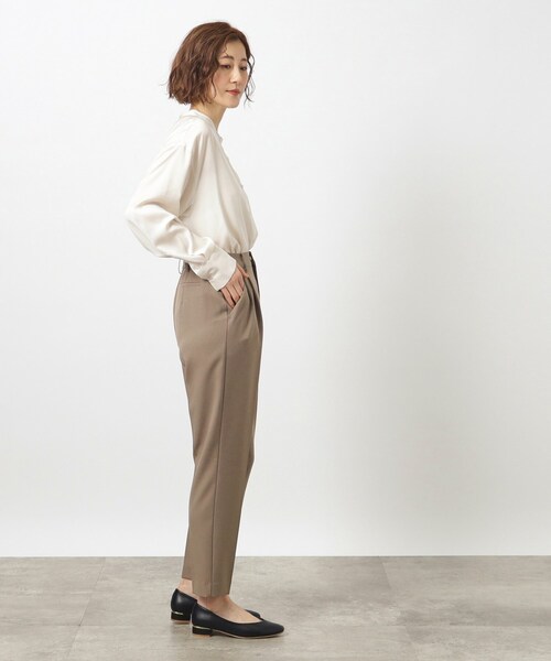 grove（グローブ）の「◆ウール調テーパードパンツ（その他パンツ・レディース・ブラック系1/グレー系その他/ブラウン系その他・03/02/01/05/04）」の13枚目の写真
