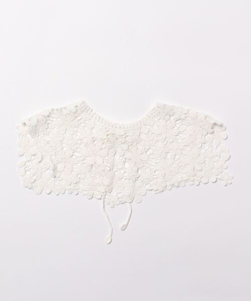 flower（フラワー）の「ブルーミングレースカラー（付け襟・レディース・ホワイト・FREE）」の14枚目の写真