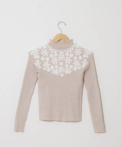 flower（フラワー）の「ブルーミングレースカラー（付け襟・レディース・ホワイト・FREE）」の12枚目の写真