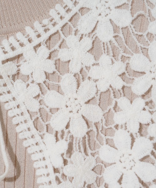 flower（フラワー）の「ブルーミングレースカラー（付け襟・レディース・ホワイト・FREE）」の13枚目の写真