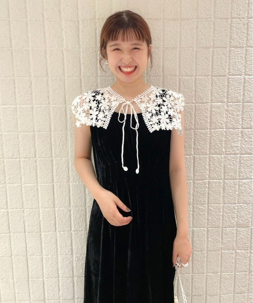 flower（フラワー）の「ブルーミングレースカラー（付け襟・レディース・ホワイト・FREE）」の17枚目の写真