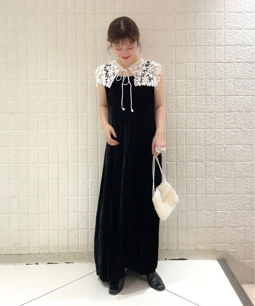 flower（フラワー）の「ブルーミングレースカラー（付け襟・レディース・ホワイト・FREE）」の18枚目の写真