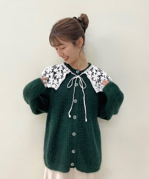 flower（フラワー）の「ブルーミングレースカラー（付け襟・レディース・ホワイト・FREE）」の20枚目の写真