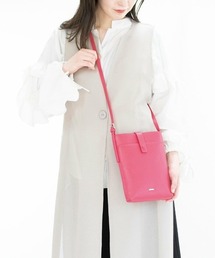 BARCOS（バルコス）の「【BARCOS/バルコス】フロントポケット付きレザーポシェット（ショルダーバッグ）」