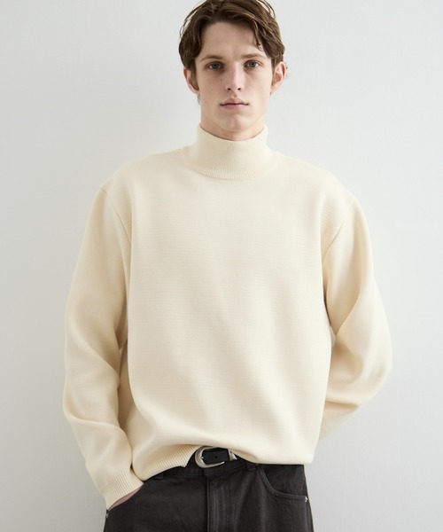 バウンドウールミラノリブハイネック / モックネックニット（ニット