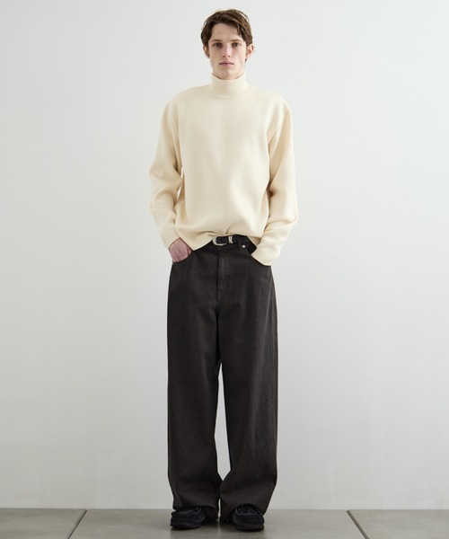 PUBLIC TOKYO バウンドウールミラノリブ　ニット/モックネック セール】バウンドウールミラノリブハイネック / モックネックニット