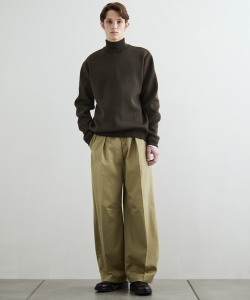 セール】バウンドウールミラノリブハイネック / モックネックニット