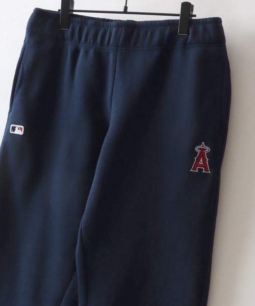 MLB(メジャーリーグベースボール)の「MLB/メジャーリーグベースボール ワンポイントロゴ刺繍 裏起毛 スウェットパンツ(その他パンツ・メンズ・ダークグリーン/ネイビー/オフホワイト/ブラック・LL/L/M)」の1枚目の写真