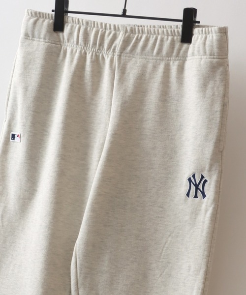 MLB(メジャーリーグベースボール)の「MLB/メジャーリーグベースボール ワンポイントロゴ刺繍 裏起毛 スウェットパンツ(その他パンツ・メンズ・ダークグリーン/ネイビー/オフホワイト/ブラック・LL/L/M)」の2枚目の写真
