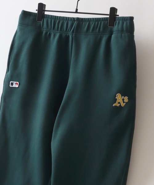 MLB(メジャーリーグベースボール)の「MLB/メジャーリーグベースボール ワンポイントロゴ刺繍 裏起毛 スウェットパンツ(その他パンツ・メンズ・ダークグリーン/ネイビー/オフホワイト/ブラック・LL/L/M)」の4枚目の写真