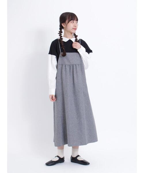 Samansa Mos2（サマンサ モスモス）の「カノコレイヤード風トップス（Tシャツ/カットソー・レディース・グリーン/ブラック/ブラウン・F）」の13枚目の写真