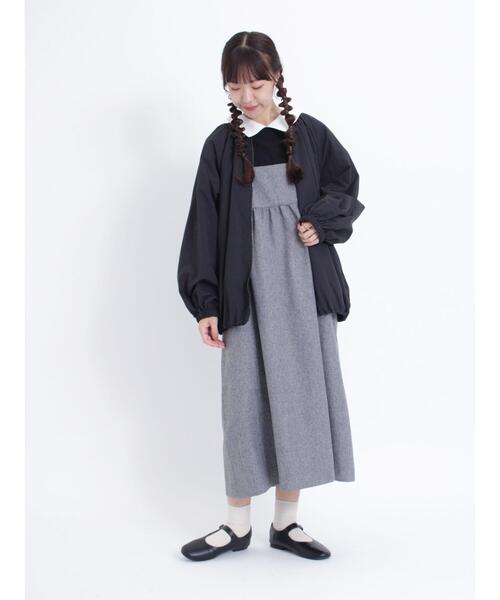 Samansa Mos2（サマンサ モスモス）の「カノコレイヤード風トップス（Tシャツ/カットソー・レディース・グリーン/ブラック/ブラウン・F）」の14枚目の写真