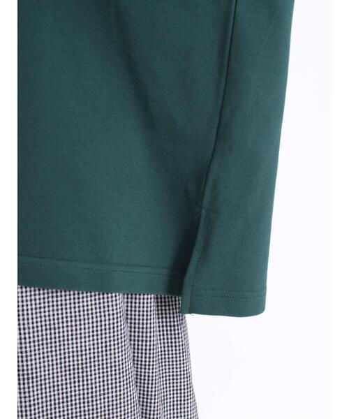 Samansa Mos2（サマンサ モスモス）の「カノコレイヤード風トップス（Tシャツ/カットソー・レディース・グリーン/ブラック/ブラウン・F）」の22枚目の写真