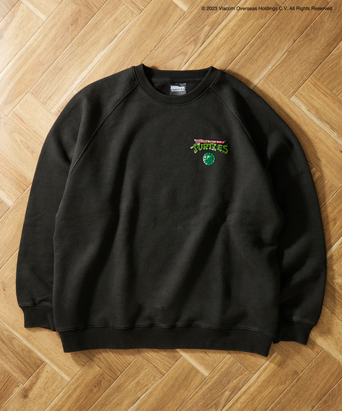 セール】【TMNT × relume】別注 フロッキープリント クルー
