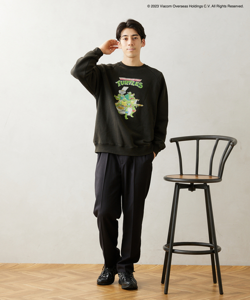 JOURNAL STANDARD relume スウェット セール】【TMNT × relume】別注 フロッキープリント クルー