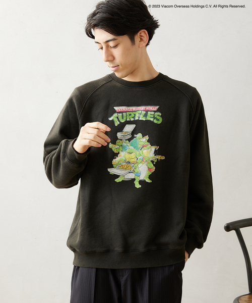 セール】【TMNT × relume】別注 フロッキープリント クルーネック